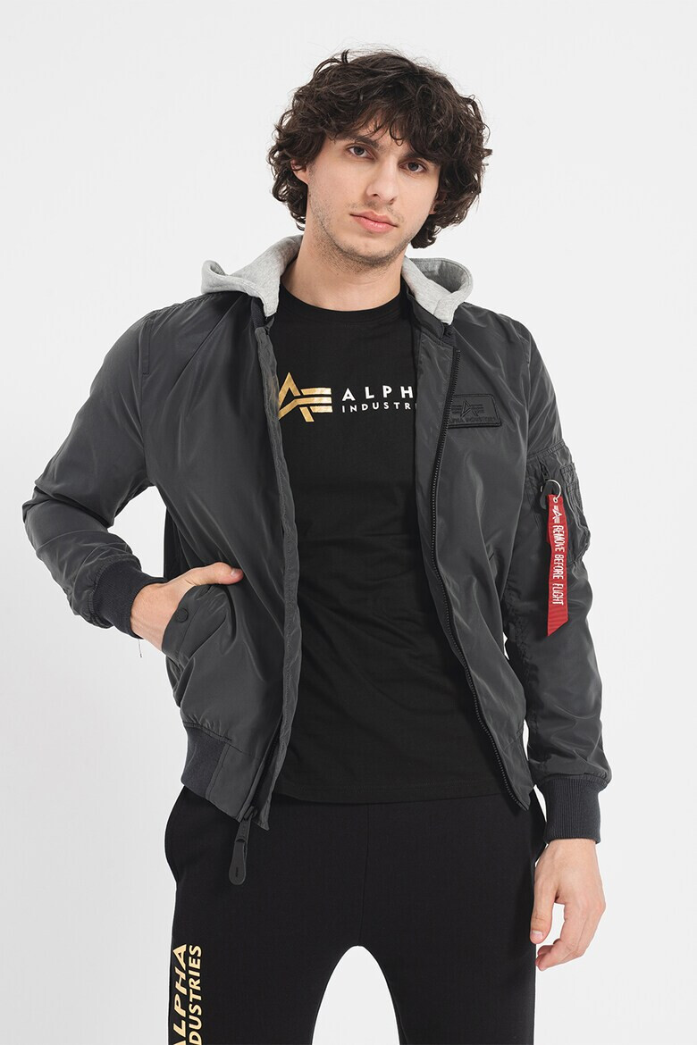 ALPHA INDUSTRIES Яке бомбър с отделяща се качулка - Pepit.bg