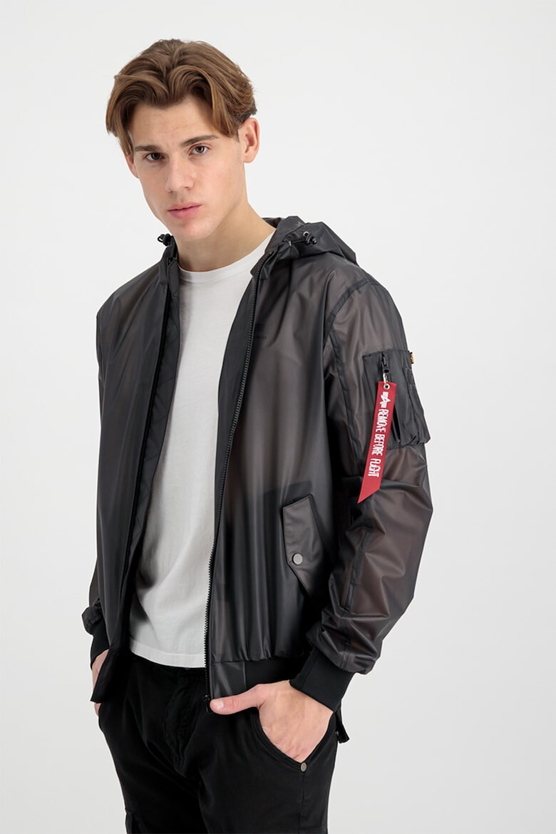 ALPHA INDUSTRIES Яке с качулка и джобове с цип - Pepit.bg