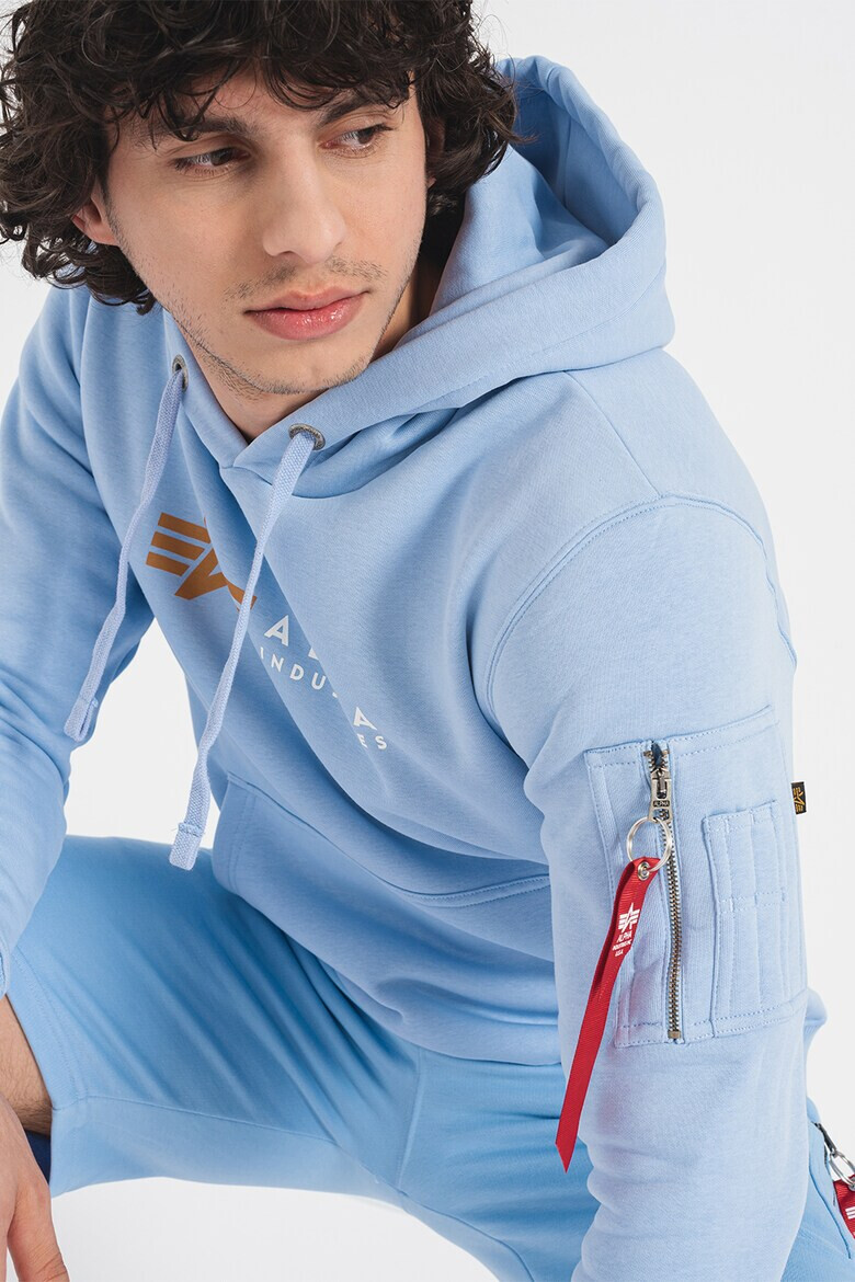 ALPHA INDUSTRIES Худи Label с джоб тип кенгуру - Pepit.bg