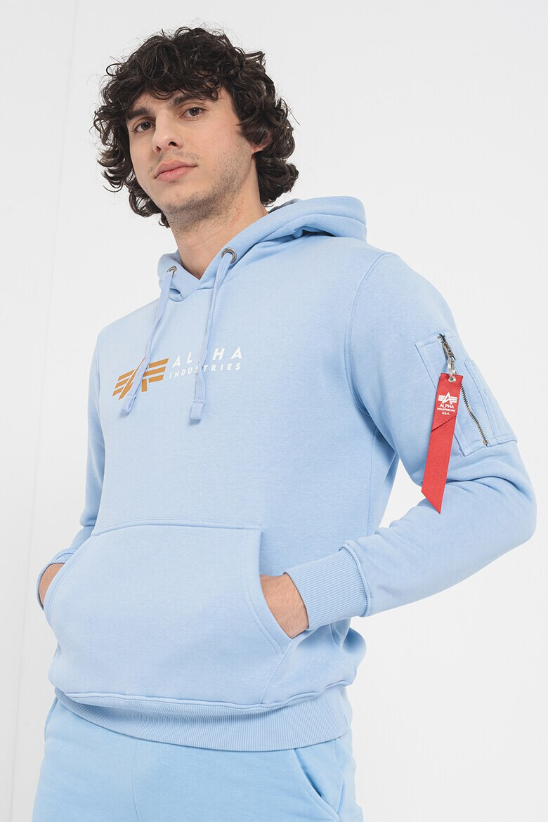 ALPHA INDUSTRIES Худи Label с джоб тип кенгуру - Pepit.bg