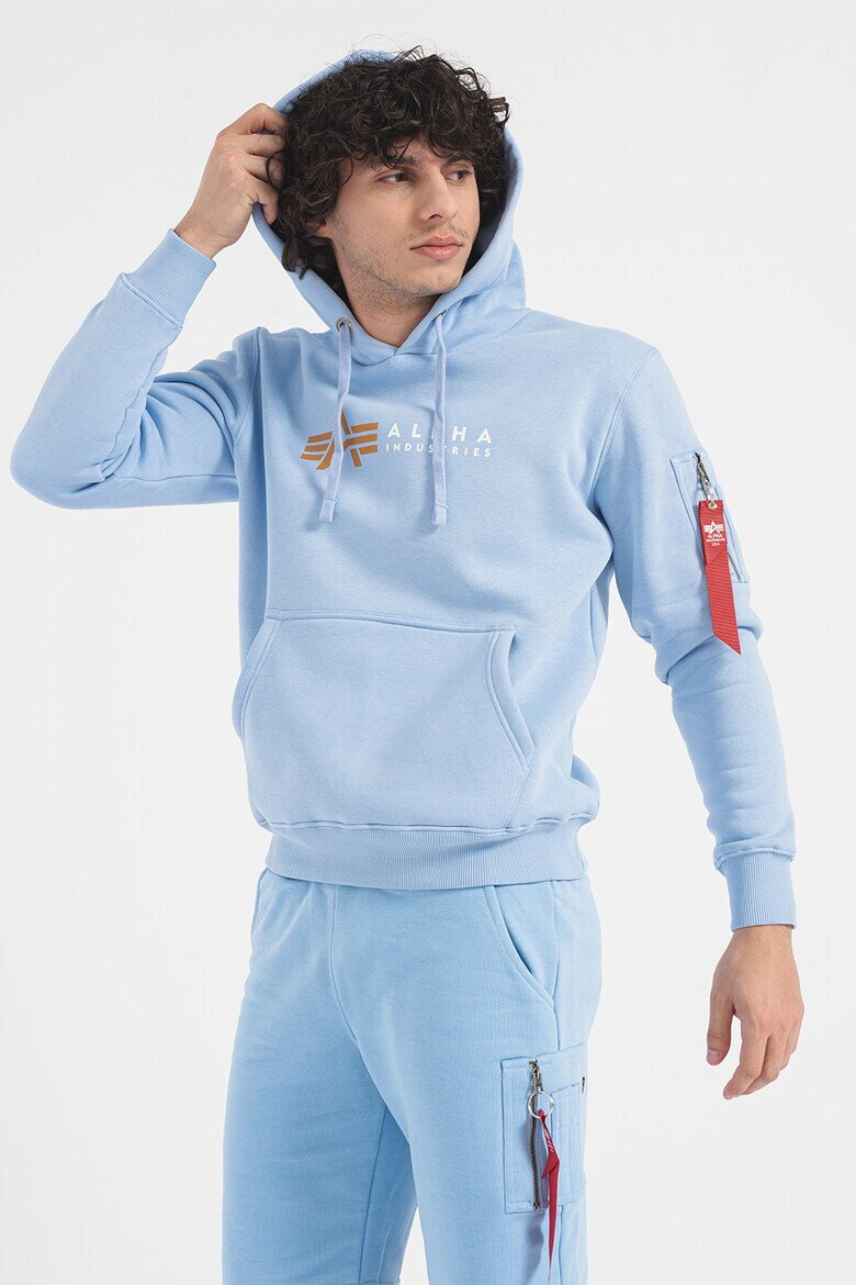 ALPHA INDUSTRIES Худи Label с джоб тип кенгуру - Pepit.bg