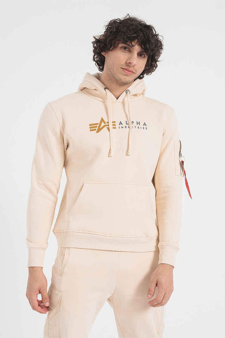 ALPHA INDUSTRIES Худи Label с джоб тип кенгуру - Pepit.bg