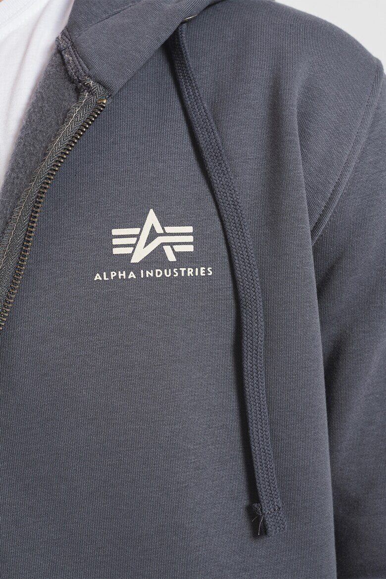 ALPHA INDUSTRIES Худи с цип и скосени джобове - Pepit.bg