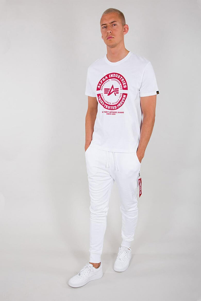 ALPHA INDUSTRIES Памучна тениска с лого - Pepit.bg