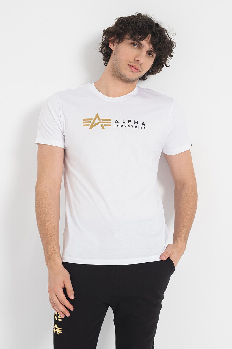 ALPHA INDUSTRIES Тениска Label с лого - Pepit.bg