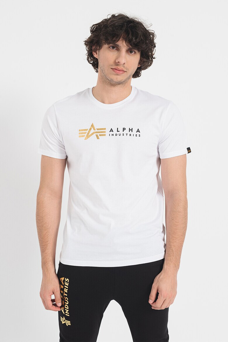 ALPHA INDUSTRIES Тениска Label с лого - Pepit.bg
