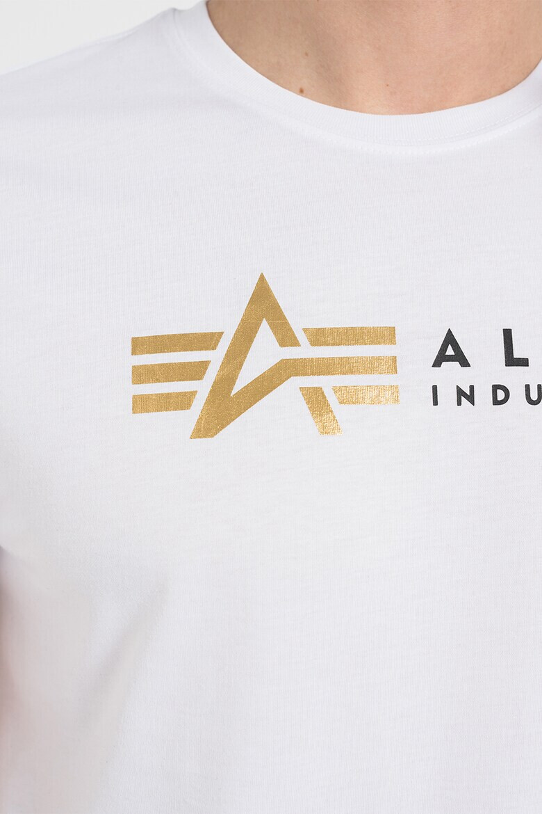 ALPHA INDUSTRIES Тениска Label с лого - Pepit.bg