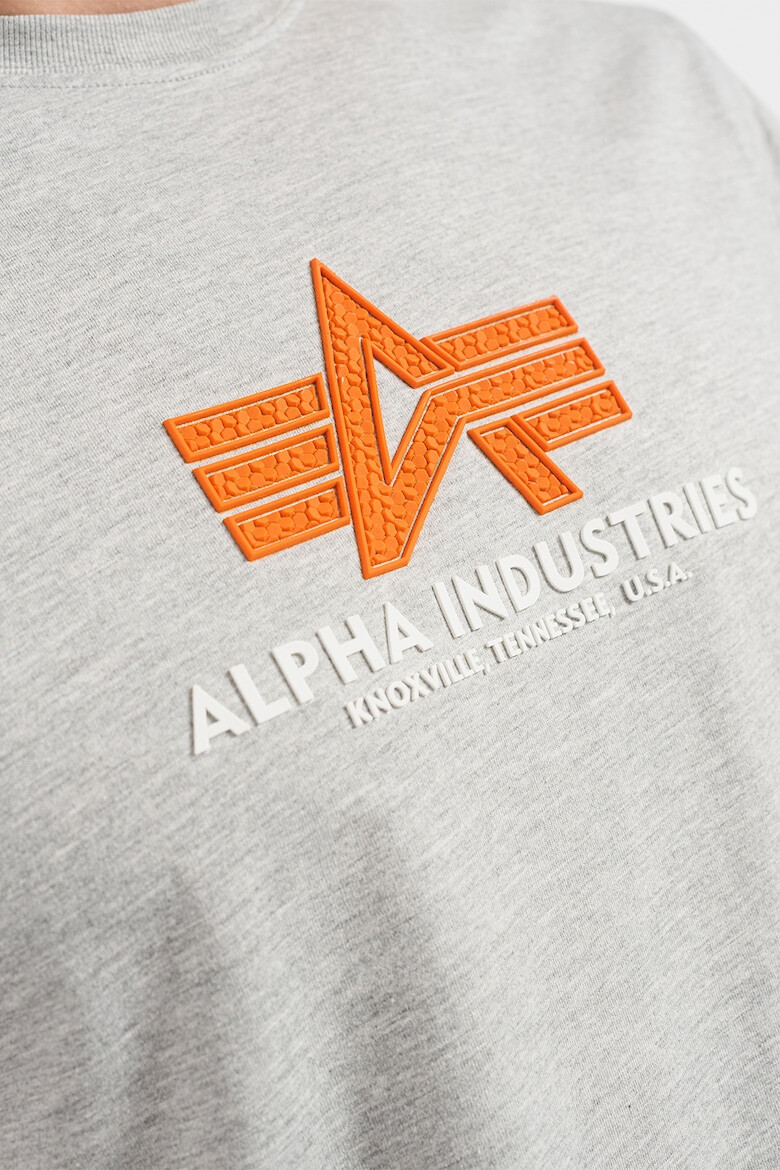 ALPHA INDUSTRIES Тениска с гумирано лого - Pepit.bg