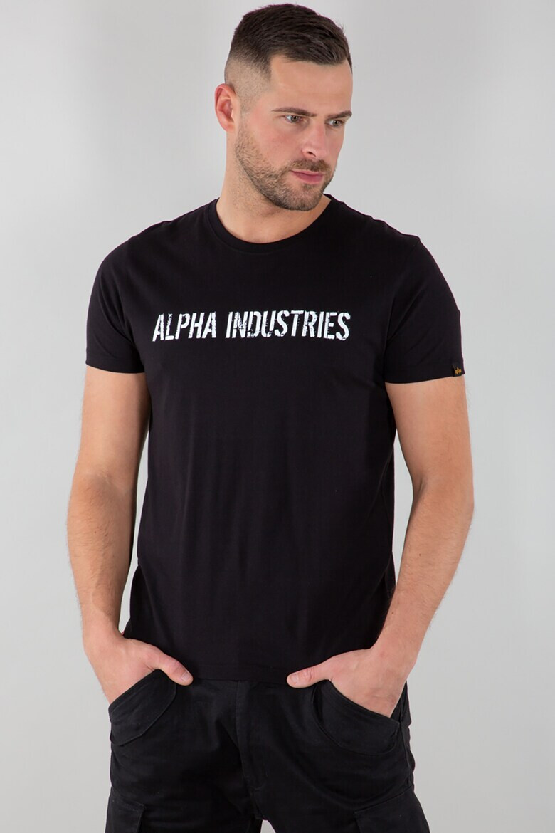 ALPHA INDUSTRIES Тениска с надписи - Pepit.bg