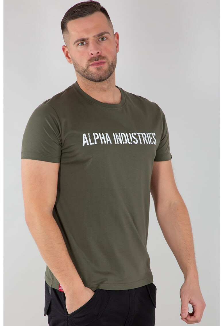 ALPHA INDUSTRIES Тениска с надписи - Pepit.bg