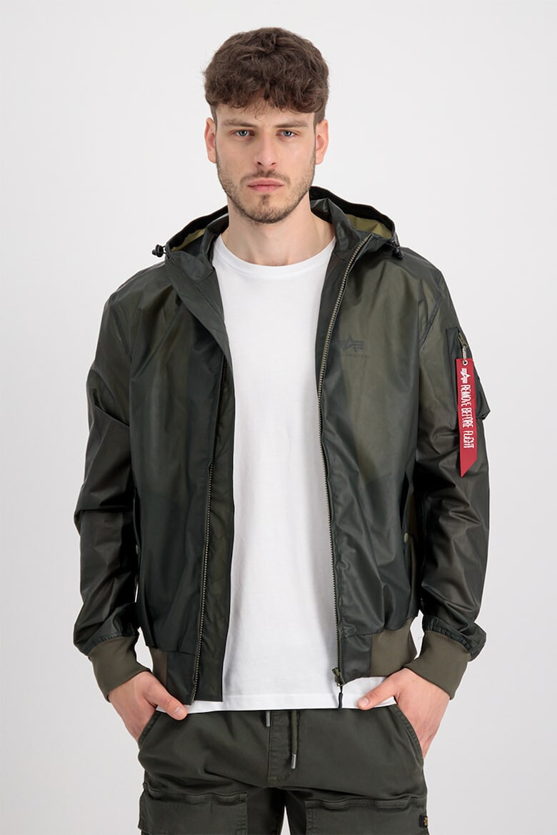 ALPHA INDUSTRIES Яке с качулка и джобове с цип - Pepit.bg