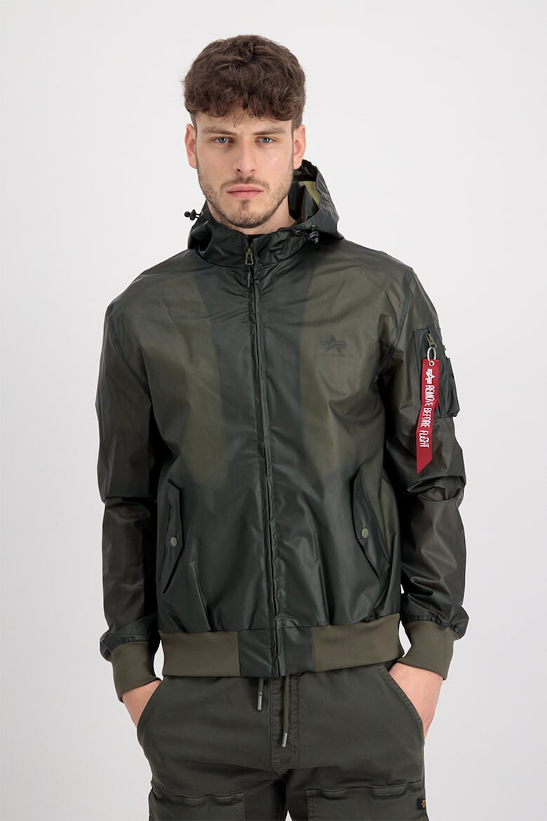 ALPHA INDUSTRIES Яке с качулка и джобове с цип - Pepit.bg