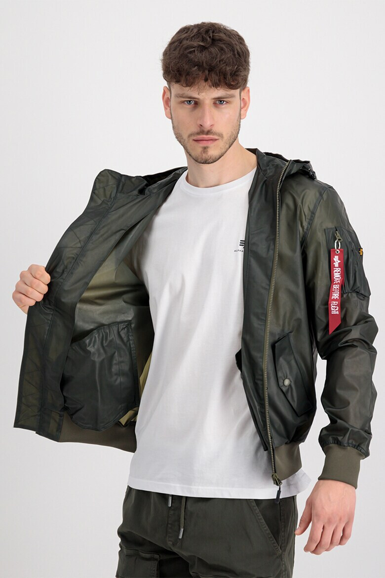 ALPHA INDUSTRIES Яке с качулка и джобове с цип - Pepit.bg