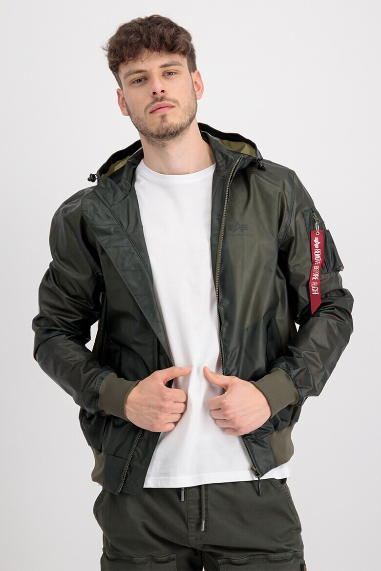 ALPHA INDUSTRIES Яке с качулка и джобове с цип - Pepit.bg