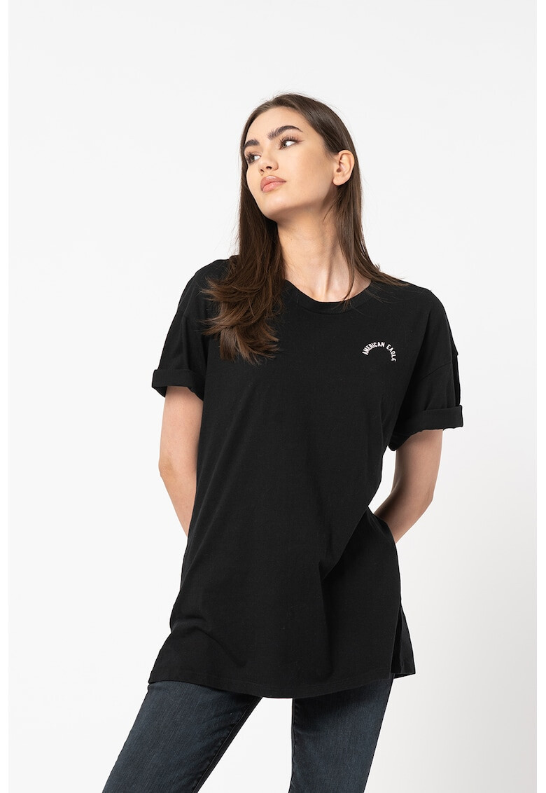 American Eagle Дълга тениска с лого - Pepit.bg