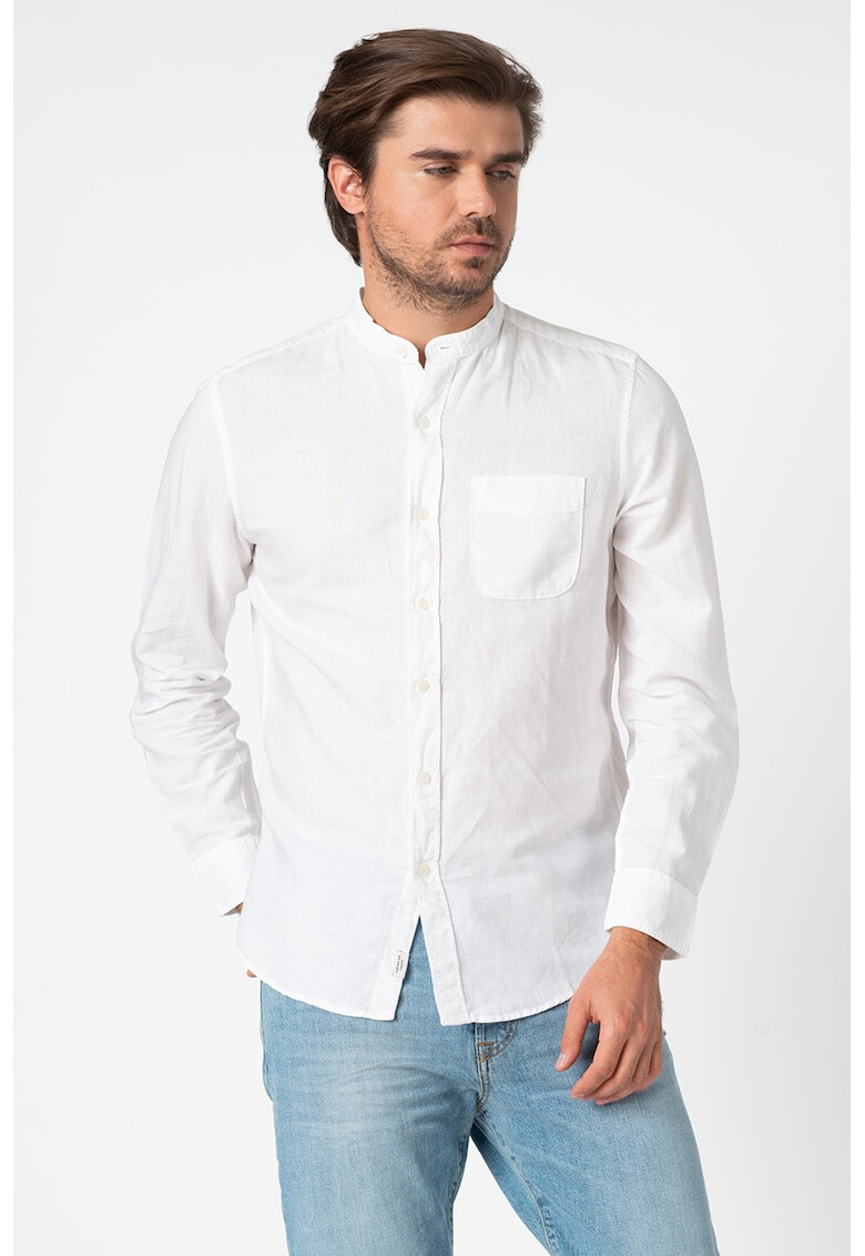 American Eagle Риза с лен и ниска яка - Pepit.bg