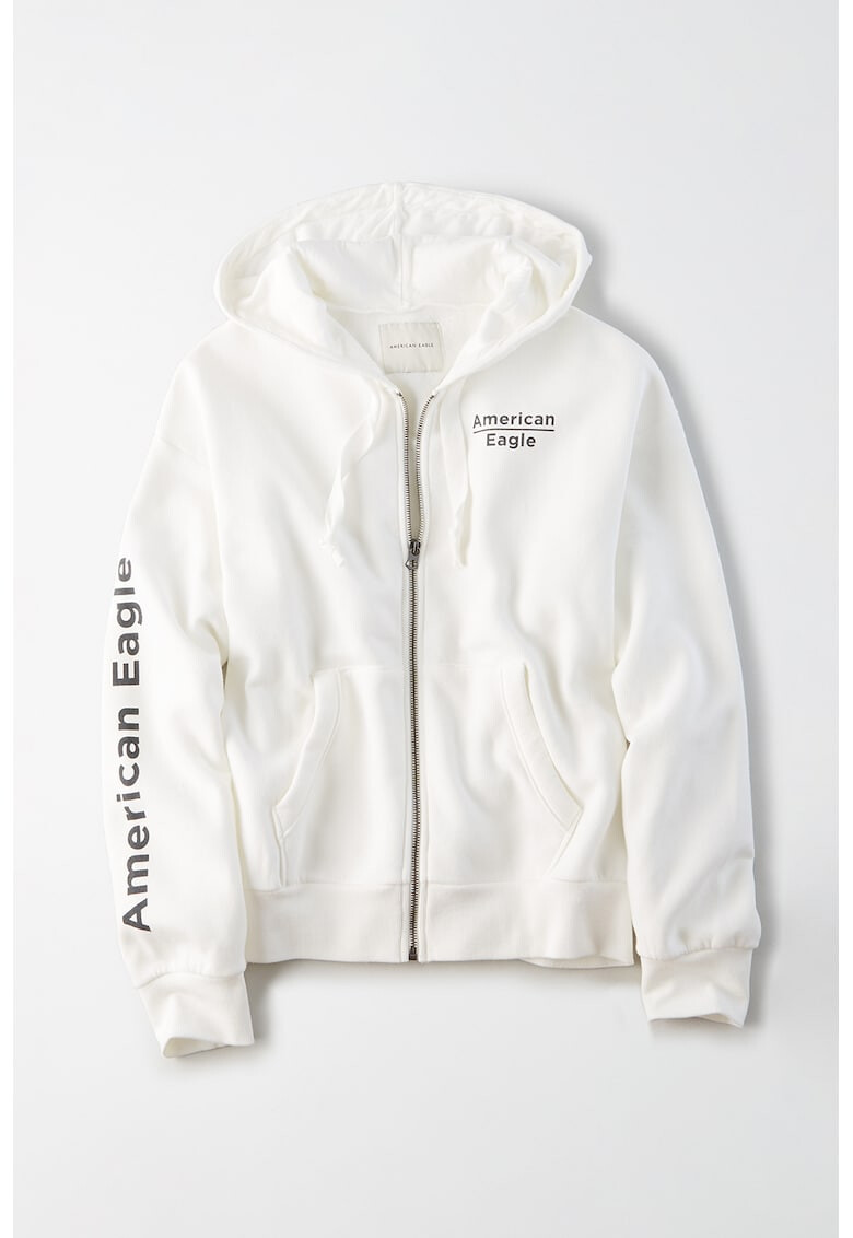 American Eagle Суитшърт с цип и лого - Pepit.bg