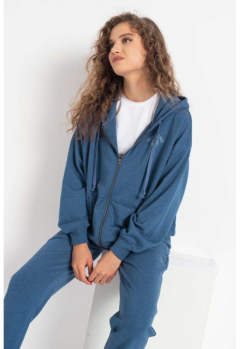 American Eagle Суитшърт с качулка и цип - Pepit.bg