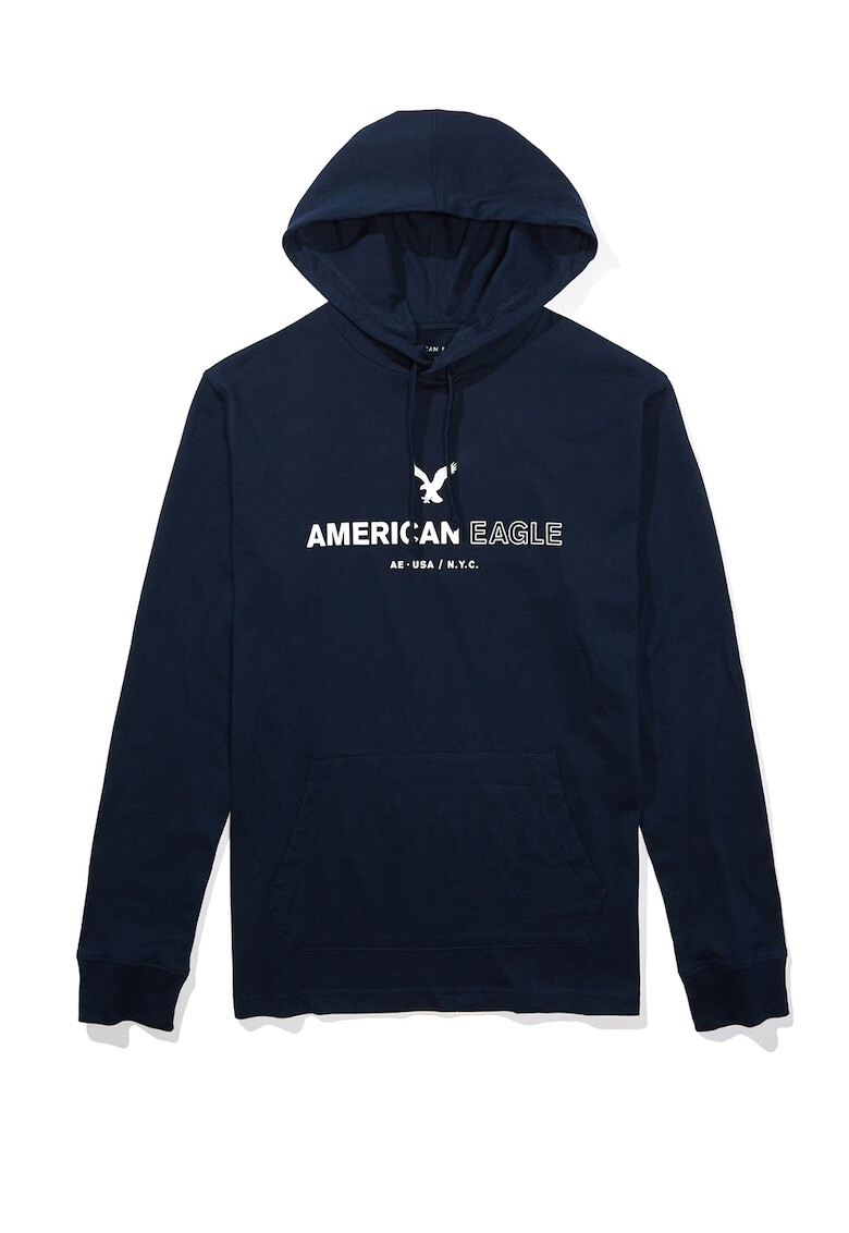 American Eagle Суитшърт с качулка и лого - Pepit.bg