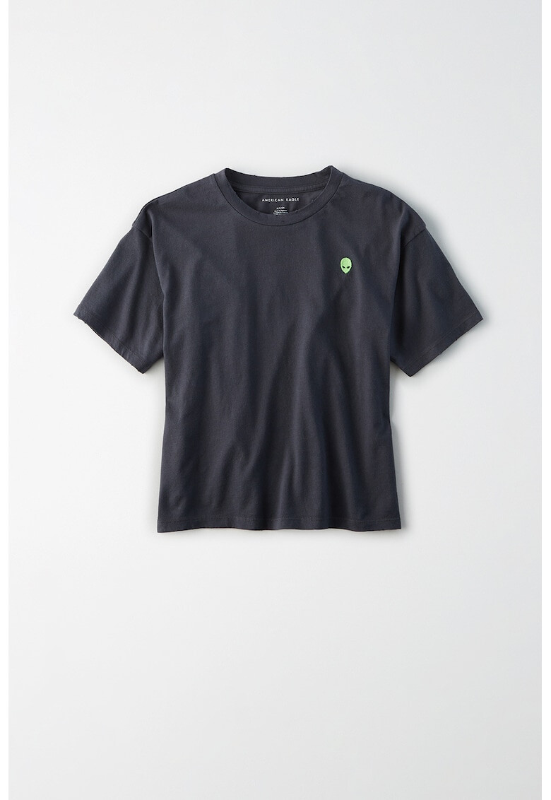 American Eagle Тениска с модал и бродерия - Pepit.bg