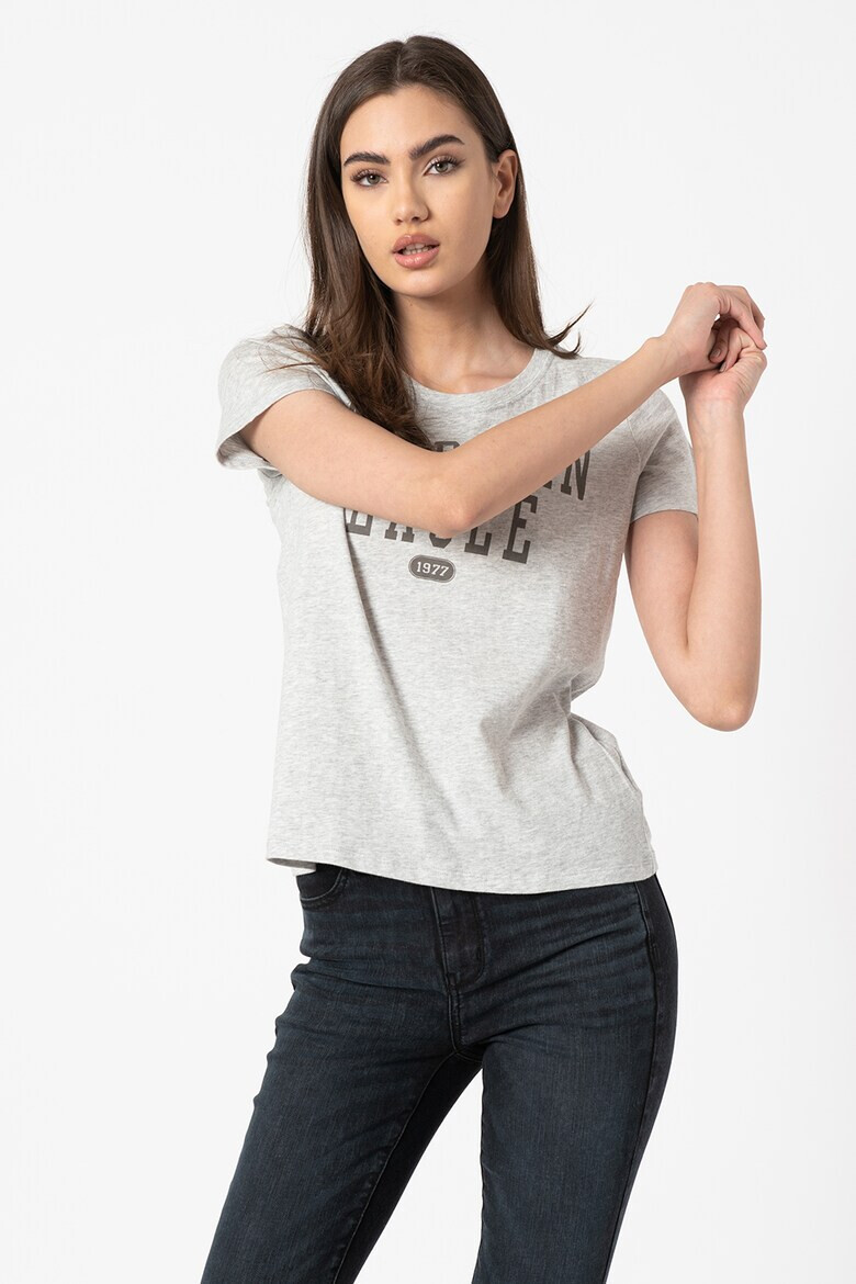 American Eagle Тениска с овално деколте и лого - Pepit.bg