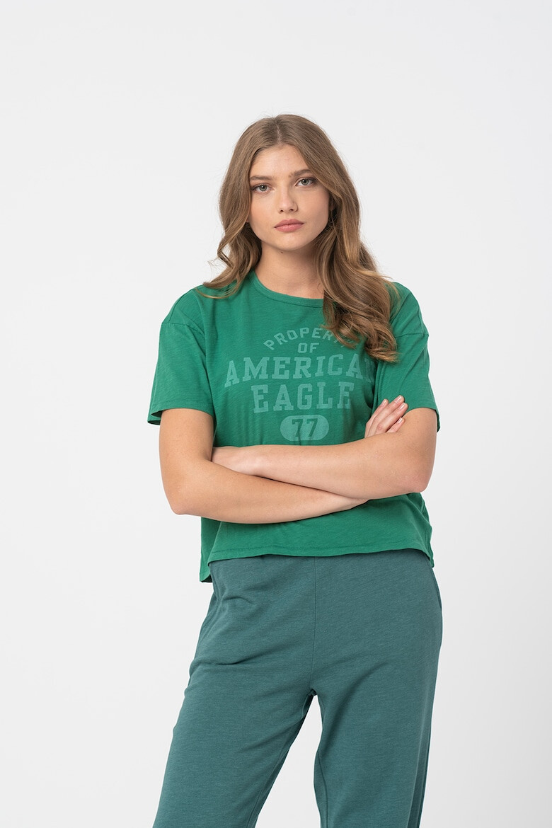 American Eagle Тениска с паднали ръкави - Pepit.bg