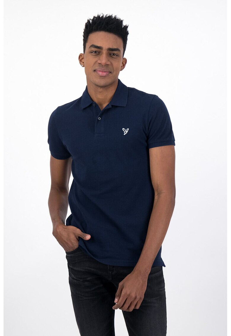 American Eagle Тениска с яка и лого - Pepit.bg