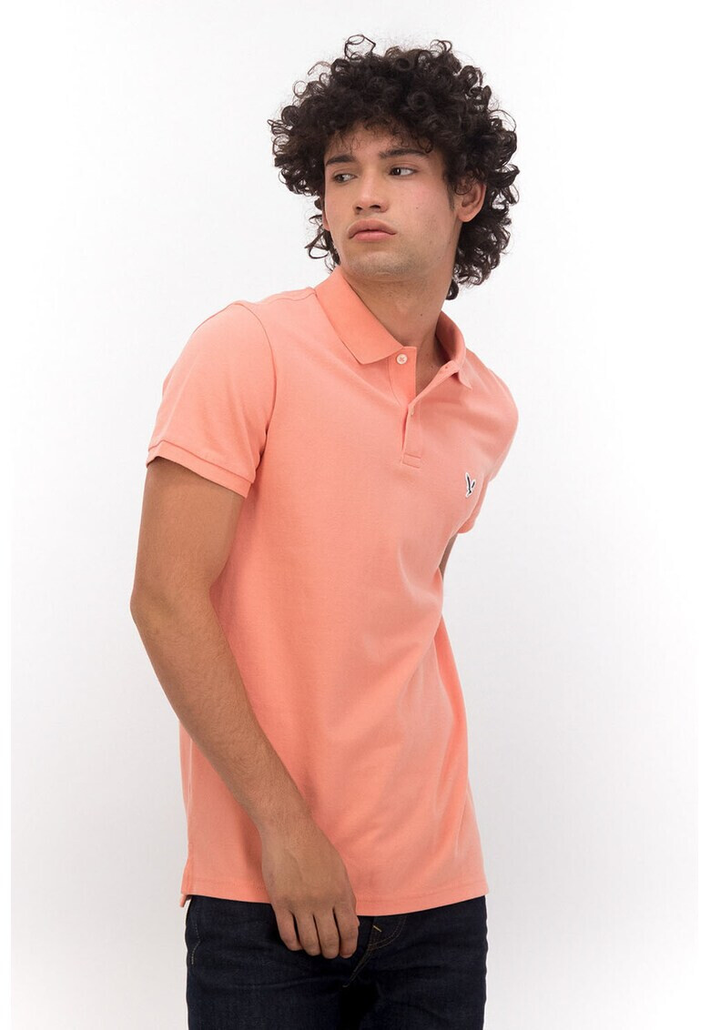 American Eagle Тениска с яка и лого - Pepit.bg