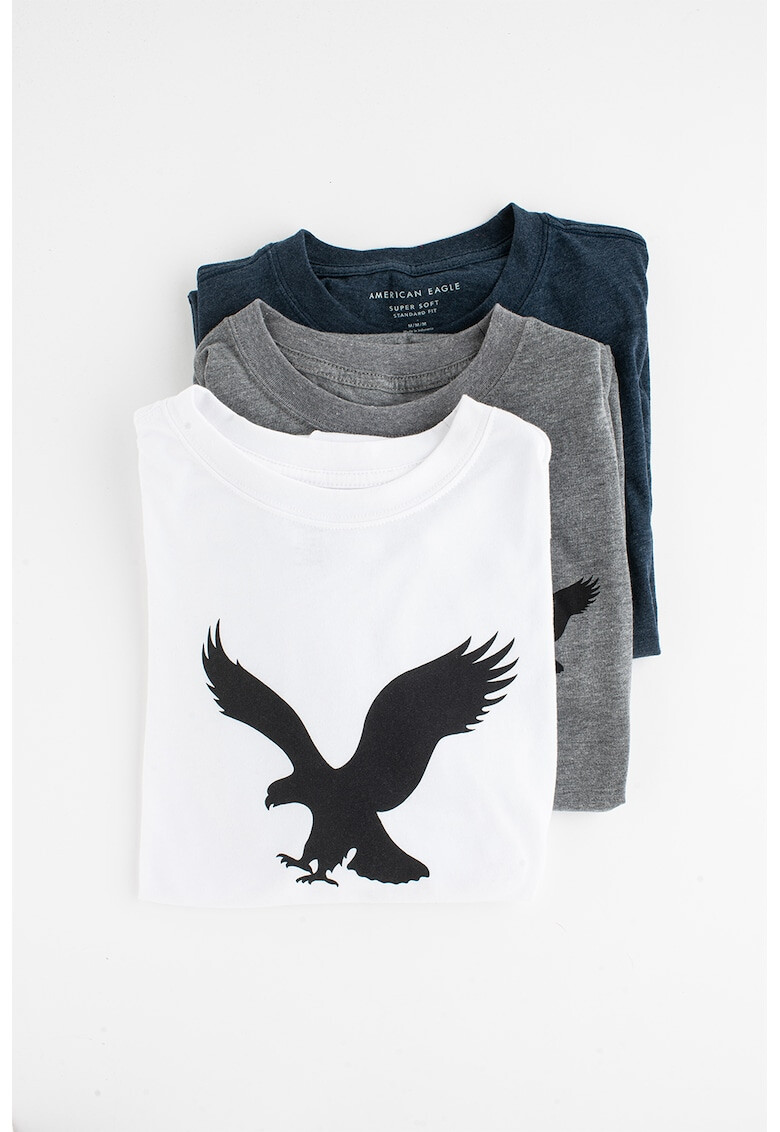 American Eagle Тениски с щампа - 3 броя - Pepit.bg