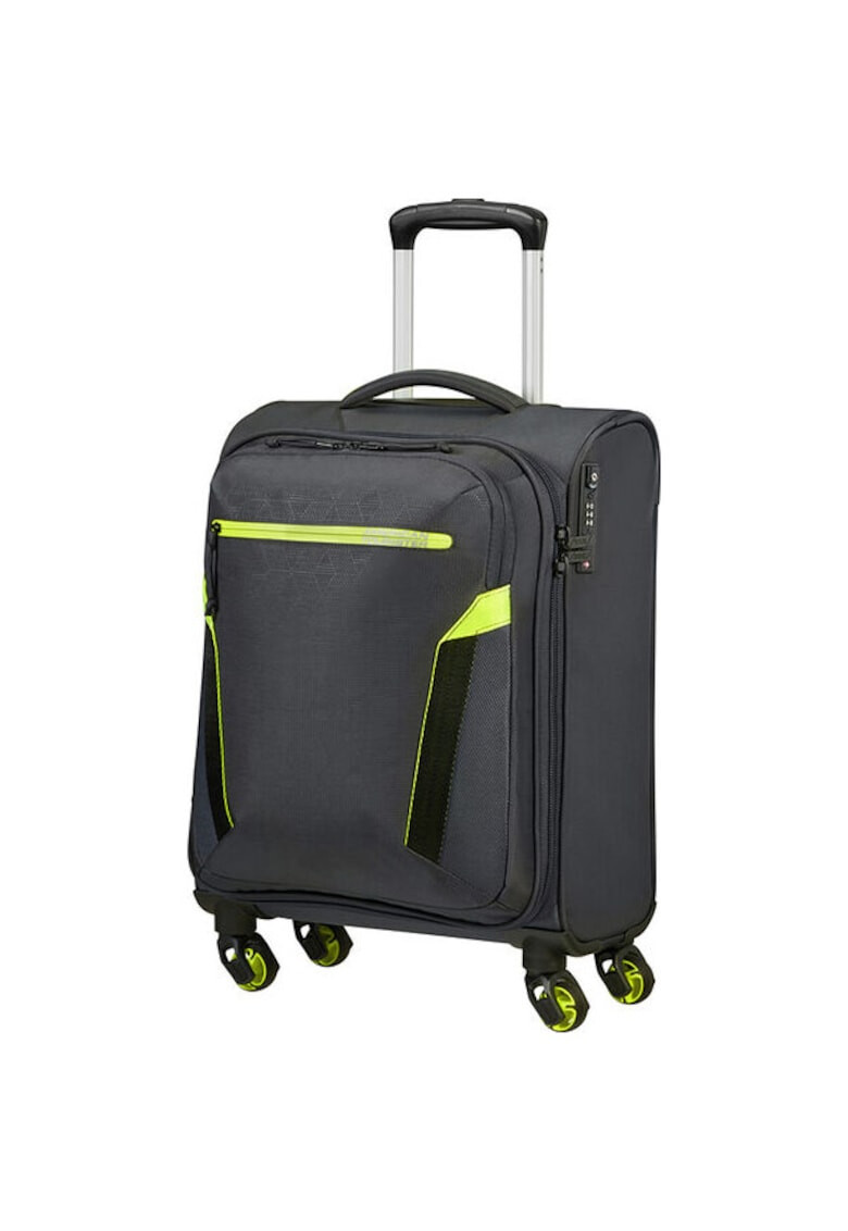 American Tourister Куфар At-Eco-Spin Сив-Atlas 40 x 20 x 55 - Pepit.bg