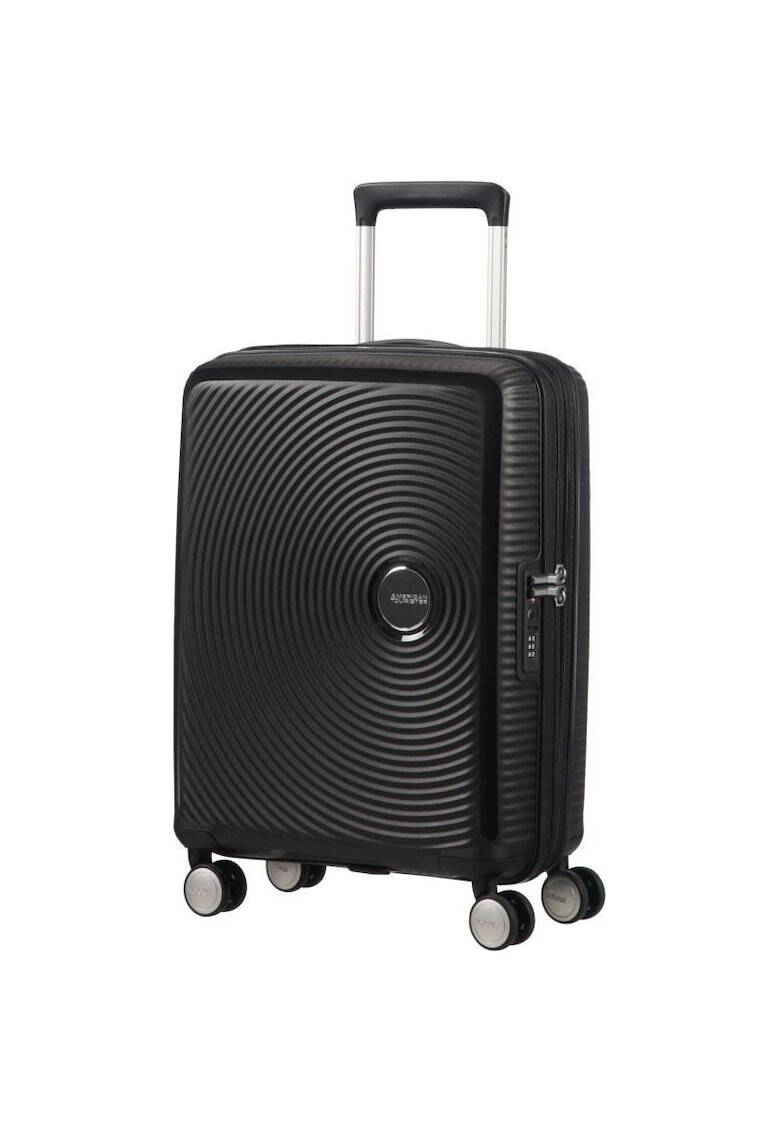 American Tourister Куфар Crosstrack Черен-Сив 46.5 x 30.5 x 79 - Pepit.bg