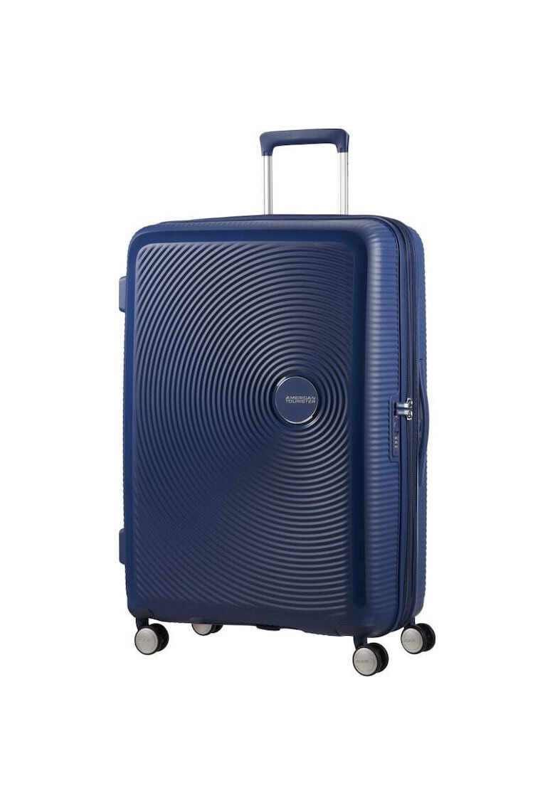 American Tourister Куфар Crosstrack Черен-Сив 46.5 x 30.5 x 79 - Pepit.bg