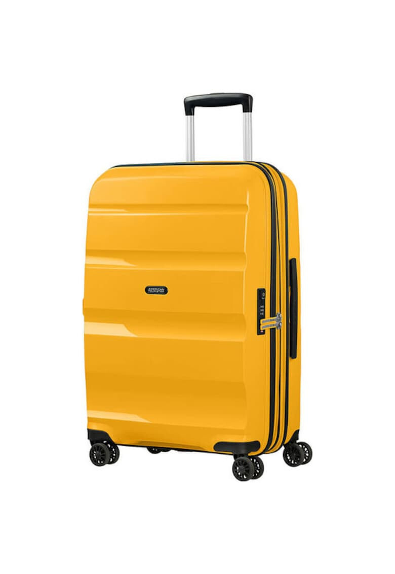 American Tourister Куфар Crosstrack Черен-Сив 46.5 x 30.5 x 79 - Pepit.bg