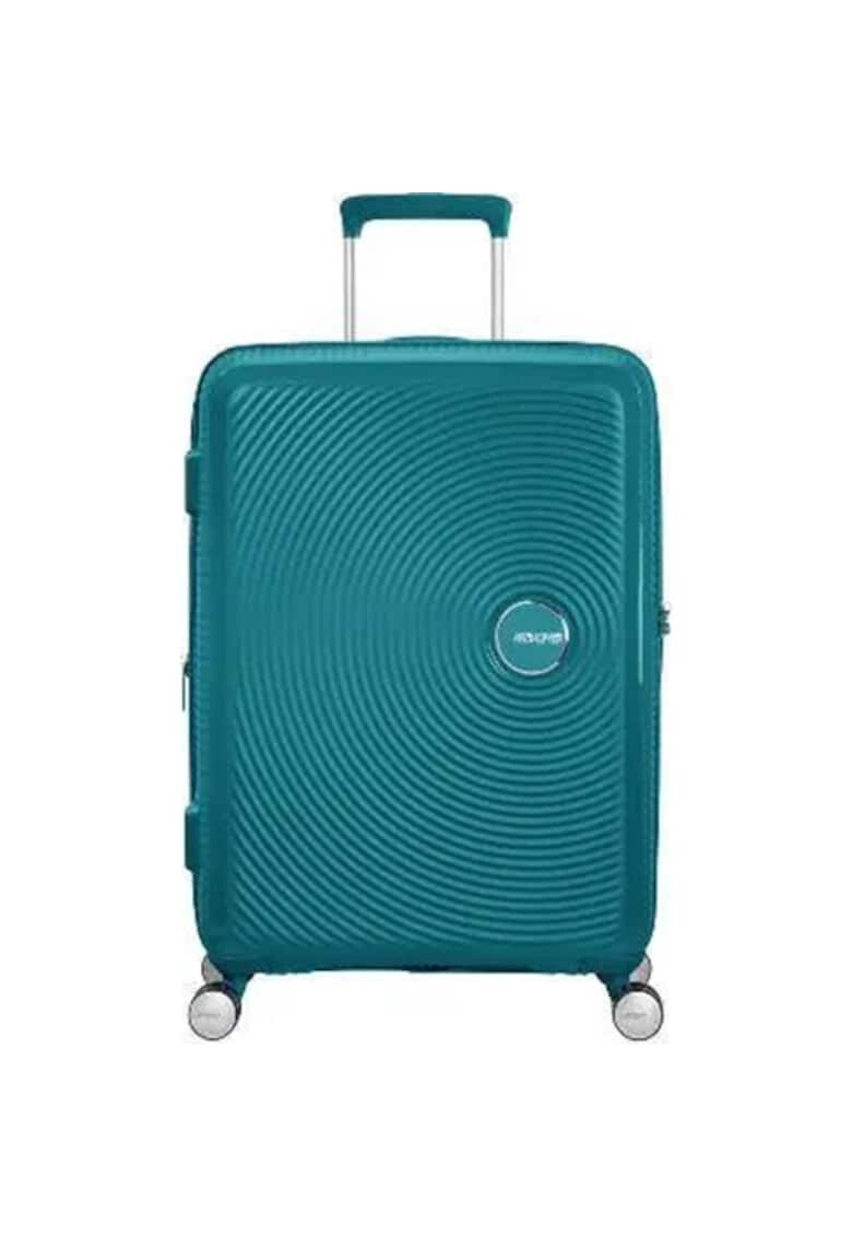 American Tourister Куфар Crosstrack Черен-Сив 46.5 x 30.5 x 79 - Pepit.bg