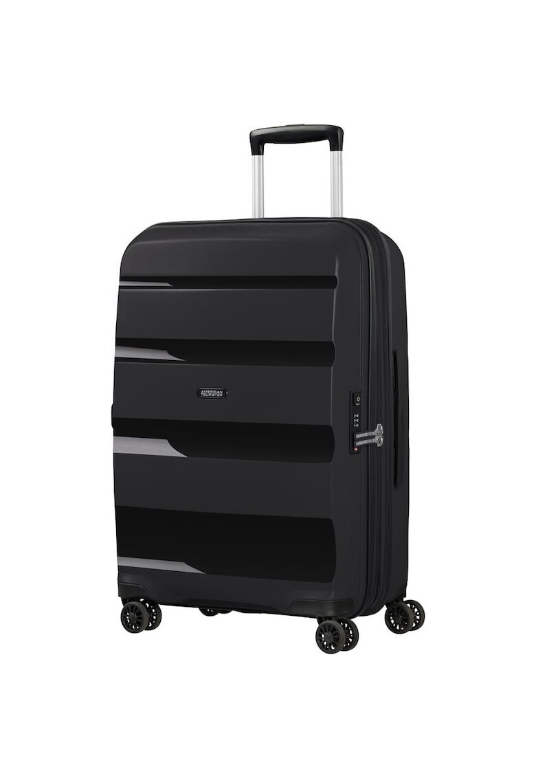 American Tourister Куфар Crosstrack Черен-Сив 46.5 x 30.5 x 79 - Pepit.bg