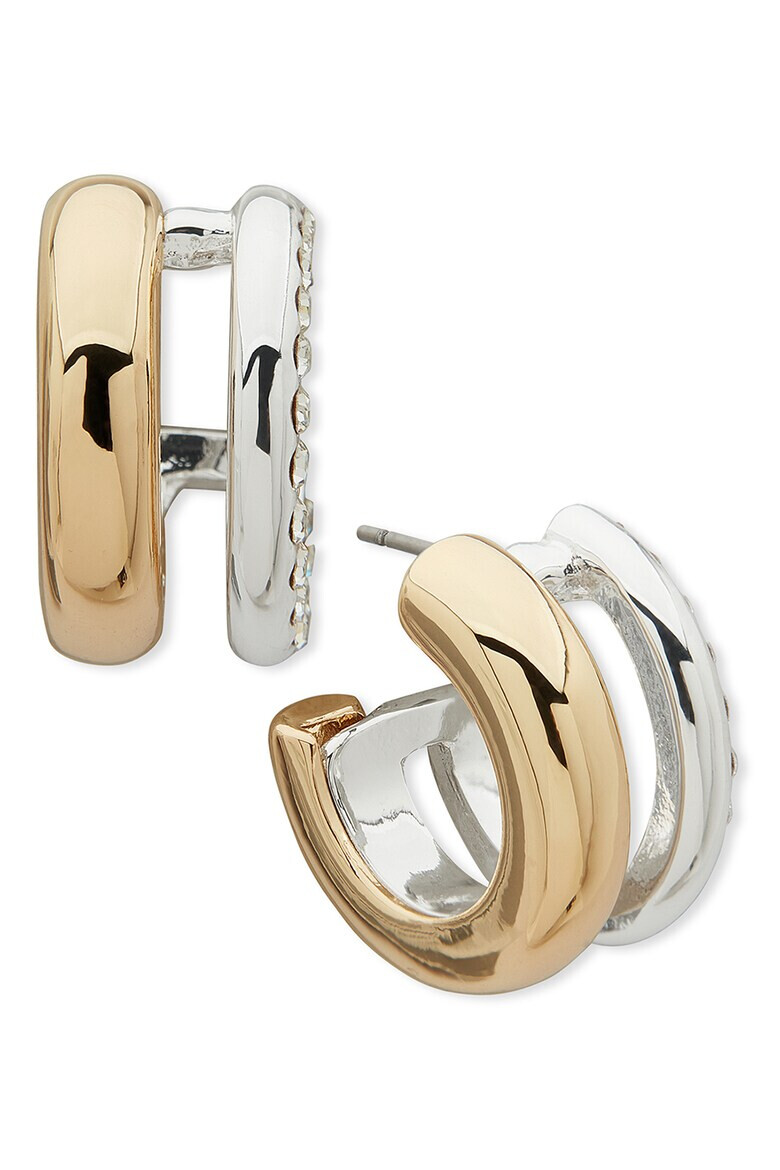 Anne Klein Двуцветни обеци - Pepit.bg
