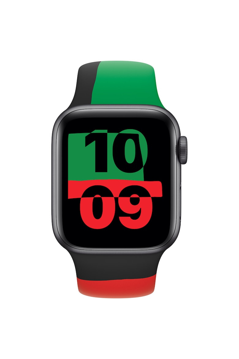 Apple Каишка за Watch 40 мм - Sport Band - Regular - Black Unity - Pepit.bg