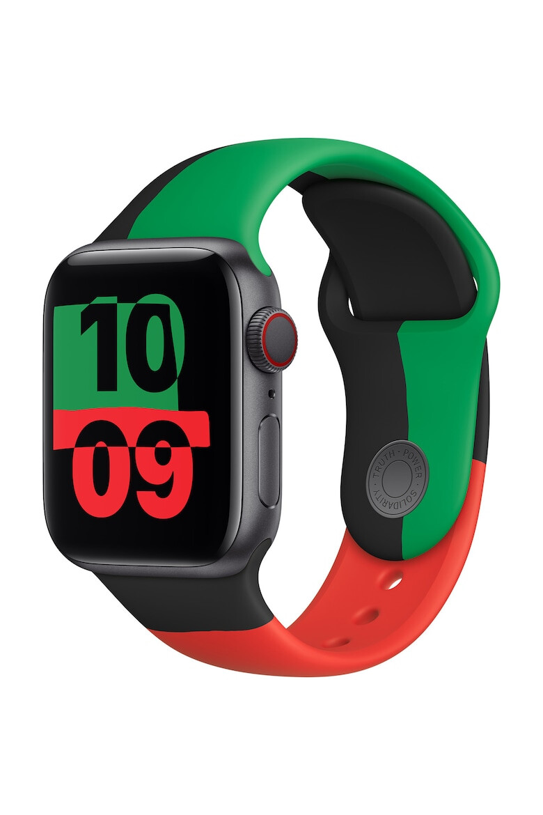 Apple Каишка за Watch 40 мм - Sport Band - Regular - Black Unity - Pepit.bg