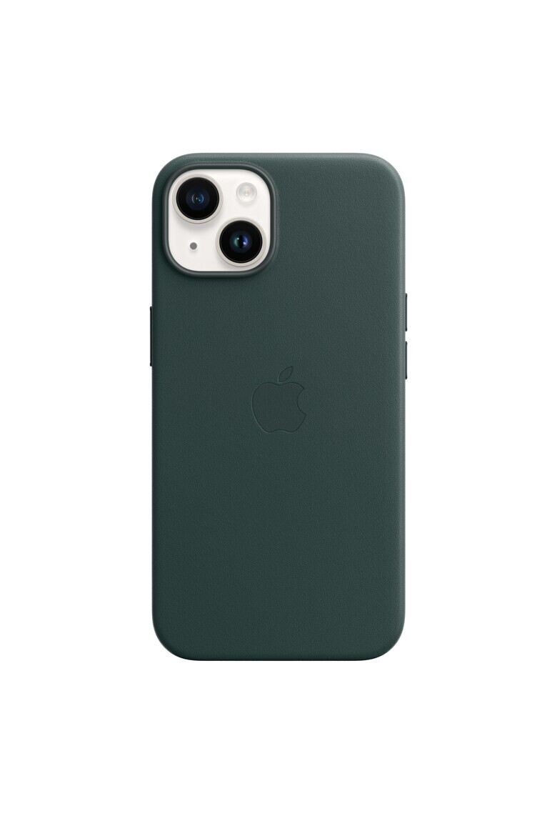 Apple Калъф Leather Case with MagSafe - За iPhone 14 - Forest Green - Pepit.bg