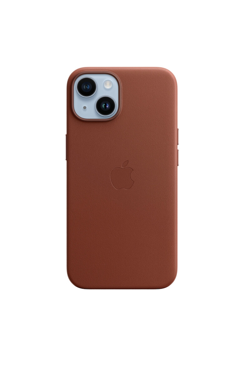Apple Калъф Leather Case with MagSafe - За iPhone 14 - Umber - Pepit.bg