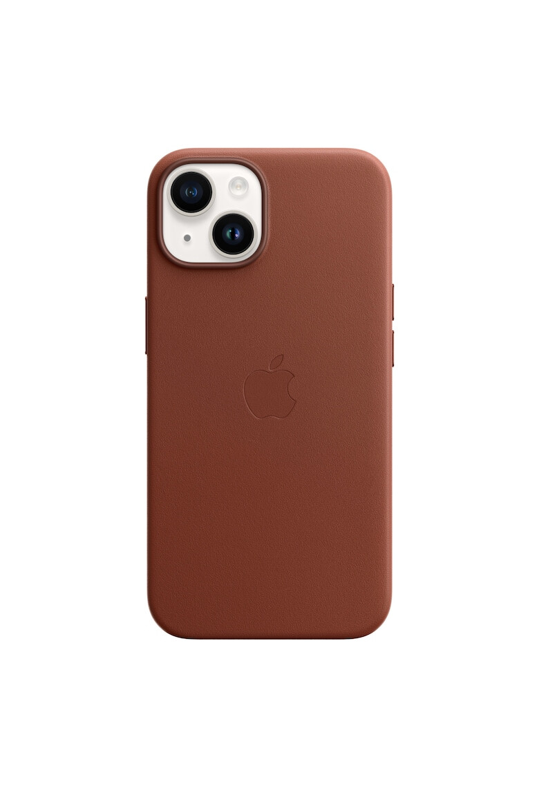 Apple Калъф Leather Case with MagSafe - За iPhone 14 - Umber - Pepit.bg