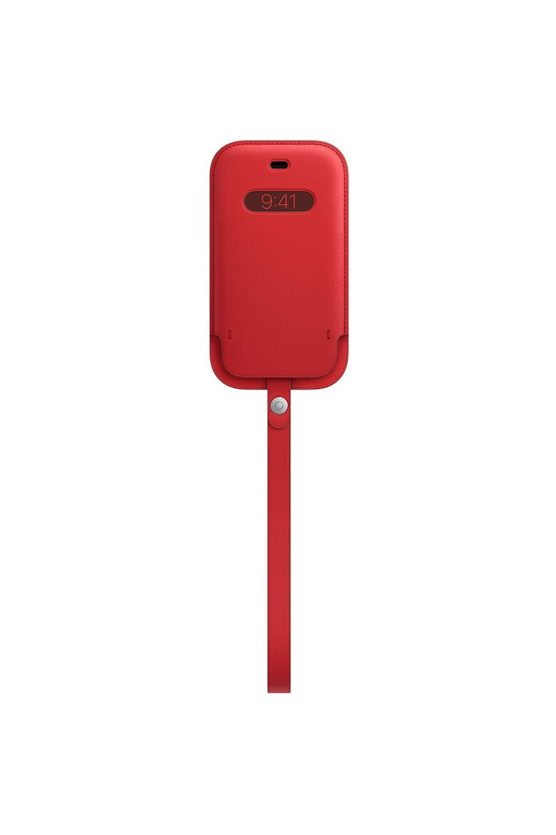 Apple Калъф Leather Sleeve with MagSafe за iPhone 12 mini - RED - Pepit.bg