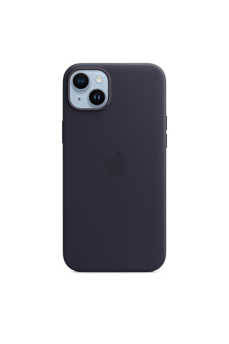 Apple Кожен калъф Leather Case with MagSafe за iPhone 14 Plus - Ink - Pepit.bg