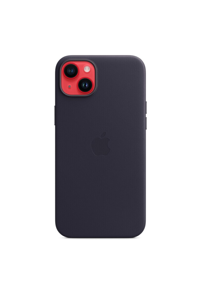 Apple Кожен калъф Leather Case with MagSafe за iPhone 14 Plus - Ink - Pepit.bg