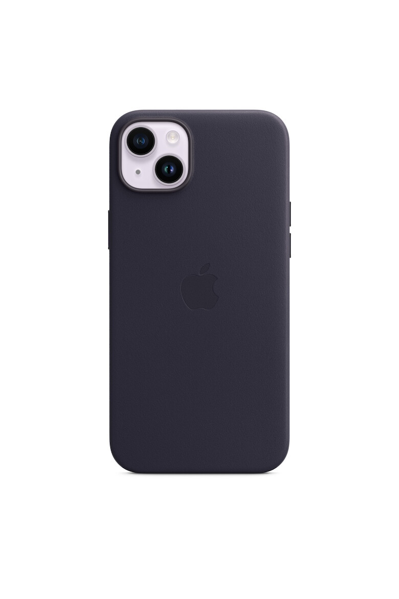 Apple Кожен калъф Leather Case with MagSafe за iPhone 14 Plus - Ink - Pepit.bg