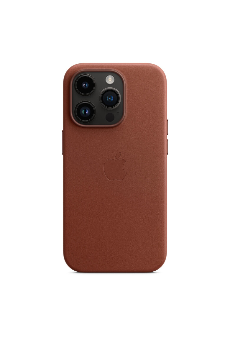 Apple Кожен калъф Leather Case with MagSafe - За iPhone 14 Pro - Umber - Pepit.bg