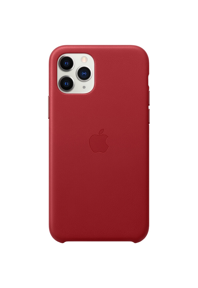 Apple Предпазен калъф за iPhone 11 Pro Кожен Red - Pepit.bg