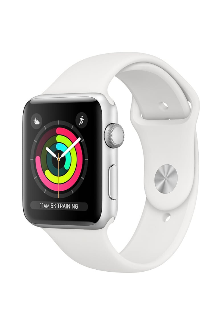 Apple Смарт часовник Watch 3 GPS Корпус 38 мм White Sport Band - Pepit.bg