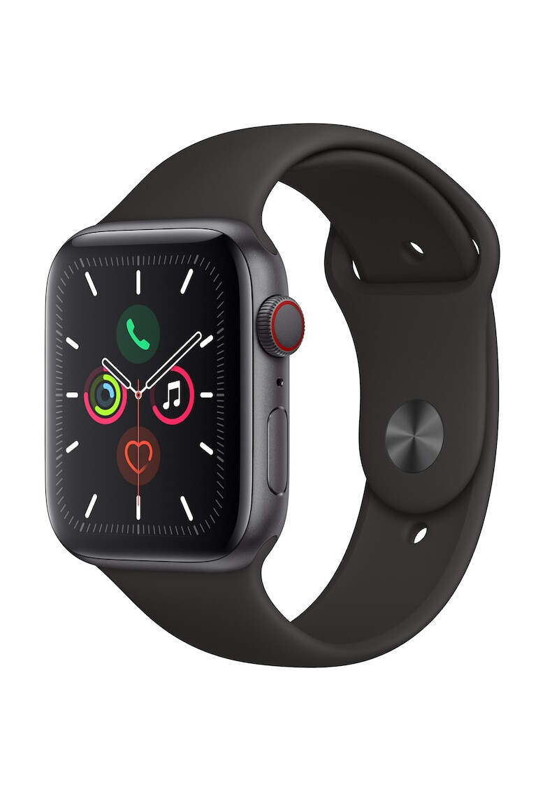 Apple Watch 5 GPS Cellular 44mm Space Grey Aluminium Case with Black Sport Band - S/M & M/L - Pepit.bg