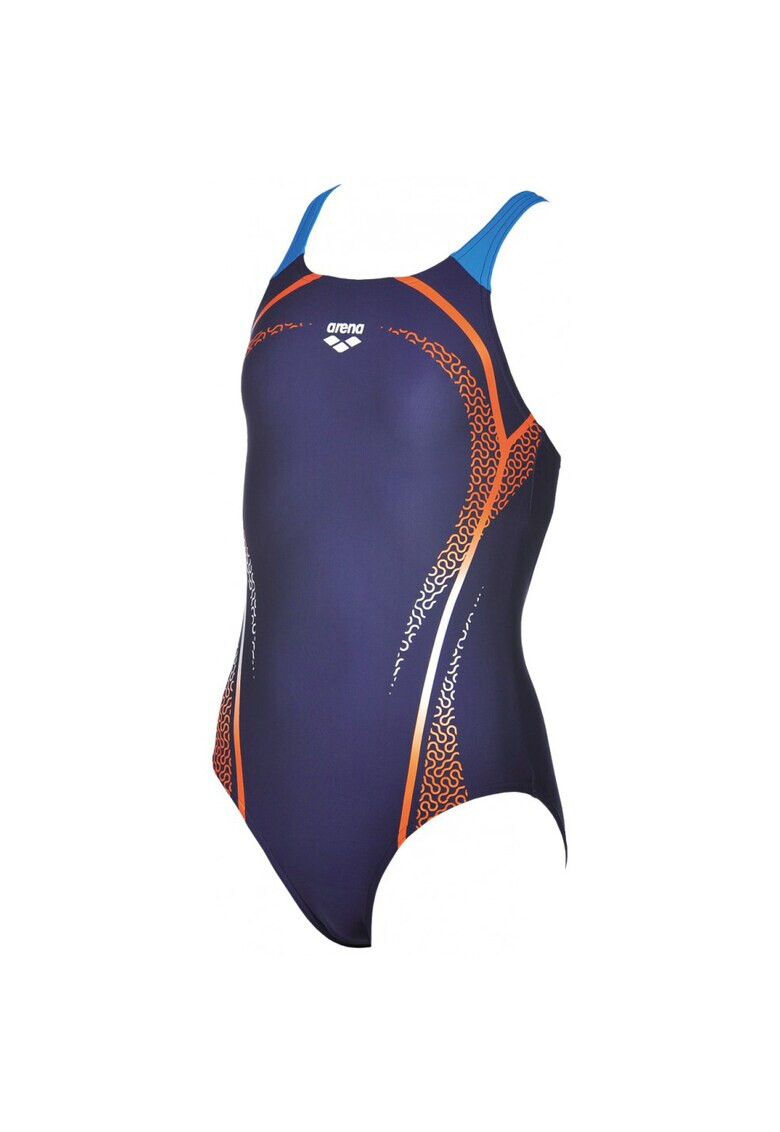 ARENA Детски бански костюм Modular Jr Navy/Mango - Pepit.bg